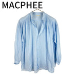 Load image into Gallery viewer, 【中古】マカフィー MACPHEE ブラウス 長袖 ギャザー シアー 透け感 コットン j0907i0105
