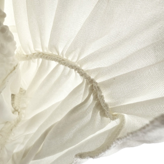 【中古】エポカ EPOCA ノースリーブカットソー シャーリング ドレープ 透け感 オフホワイト 白 i0807n0111