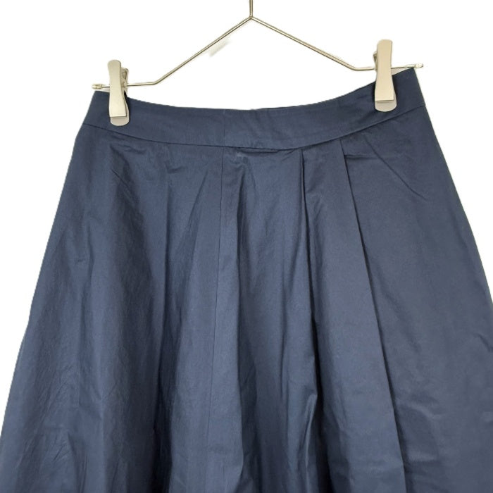 【中古】セオリーリュクス Theory luxe フレアスカート コットン 薄手 ミディ丈 ネイビー 紺 i0807n0075