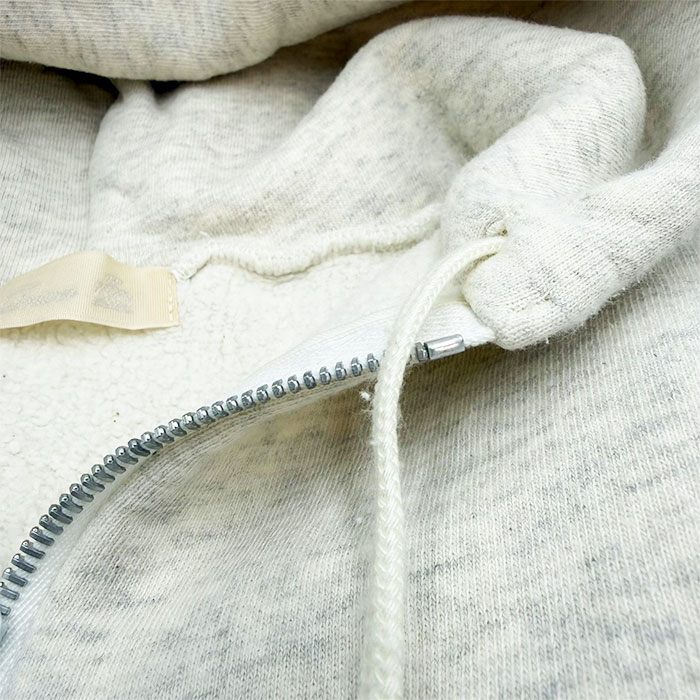 【中古】Drawer ドゥロワー パーカー ライトグレー 裏起毛 ジップアップ コットン100％ i1031h0025