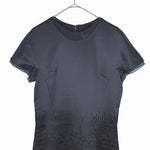 画像をギャラリービューアに読み込む, 【中古】Salvatore Ferragamo フェラガモ ベロア切替 ワンピース ブラック i1207oq009220
