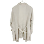 画像をギャラリービューアに読み込む, 【中古】ギャルリーヴィー GALERIE VIE リネンカーディガン ベルト付き ナチュラル
