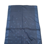 画像をギャラリービューアに読み込む, 【中古】ルイヴィトン LOUIS VUITTON シルクスカーフ モノグラム 光沢 上品 ネイビー 紺 i0710lq003187
