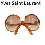 将图片加载到图库查看器，【中古】イヴサンローラン Yves Saint Laurent サングラス ビッグフレーム ブラウン系 j0712oq01223
