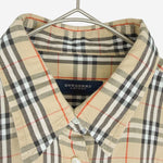 画像をギャラリービューアに読み込む, 【中古】バーバリー BURBERRY LONDON 半袖シャツ ノバチェック チェック柄 コットン j0312wq03110
