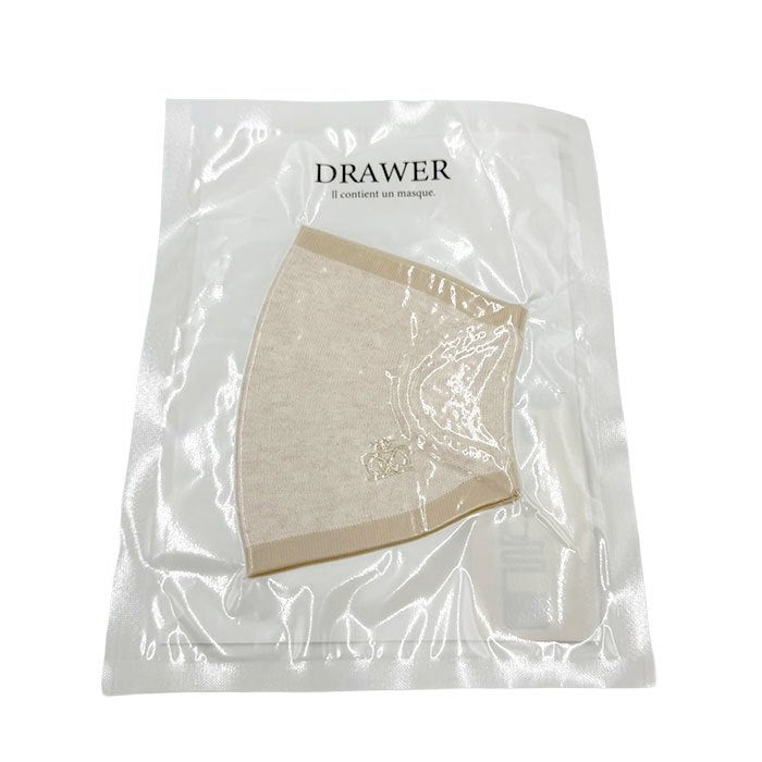 【中古】Drawer ドゥロワー ニットマスク ベージュ i1104y0103