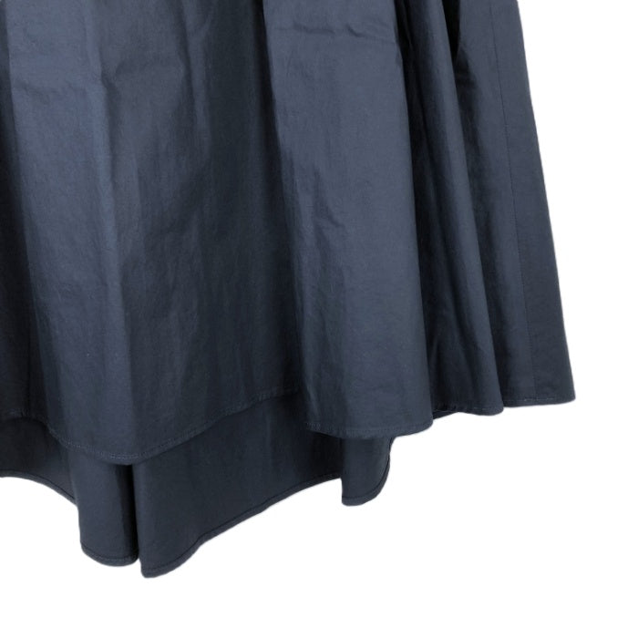 【中古】セオリーリュクス Theory luxe フレアスカート コットン 薄手 ミディ丈 ネイビー 紺 i0807n0075