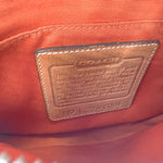 将图片加载到图库查看器，【中古】コーチ COACH ミニバッグ アクセサリーポーチ シグネチャー レザー ブラウン系 i0718aq00838
