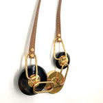 Load image into Gallery viewer, 【中古】マルニ MARNI ネックレス レザー チェーン クリアモチーフ おしゃれ ベージュ マルチカラー i0606aq00936
