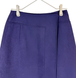 画像をギャラリービューアに読み込む, 【中古】Drawer ドゥロワー スカート パープル ウールラップスカート 上品シルエット 大人エレガント i0925i00115
