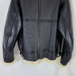 画像をギャラリービューアに読み込む, 【中古】Drawer ドゥロワー ムートン レザージャケット 羊革 シープスキン i1215h00396
