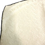 将图片加载到图库查看器，【中古】クリスチャンディオール Christian Dior スカーフ ロゴ生地 光沢 アイボリー ネイビー i0601oq00328
