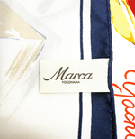 画像をギャラリービューアに読み込む, 【中古】Marca Yokohama マルカヨコハマ スカーフ 横浜モチーフ シルク 絹 正方形 i1013tq00410
