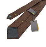 Load image into Gallery viewer, 【中古】フェンディ FENDI ネクタイ ブラウン FFロゴ 総柄 シルク i1029pq00718
