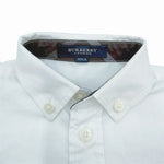 Load image into Gallery viewer, 【中古】バーバリー BURBERRY キッズ 長袖シャツ ボタンダウン ロゴ刺繍 コットン100％ j0312wq0333
