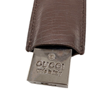 画像をギャラリービューアに読み込む, 【中古】GUCCI グッチ カデナ 鍵 クロシェット レザー ブラウン バッグチャーム j0115lq0284
