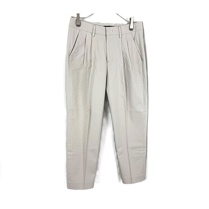 【中古】ルヴェルソーノアール Le Verseaunoir クロップドパンツ シンプル ライトベージュ i0807n0084