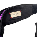 将图片加载到图库查看器，【中古】グッチ GUCCI ヘアアクセサリー ヘアバンド スパンコール パープル ブラック 紫 黒 i1012oq00528
