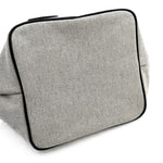 Load image into Gallery viewer, 【中古】ドゥロワー Drawer ノベルティトートバッグ キャンバス生地 レザー グレー系 ブラック i0501k00315
