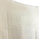 将图片加载到图库查看器，【中古】グッチ GUCCI ストール GGロゴ チェック フリンジ シンプル オフホワイト 白系 i0601oq00569
