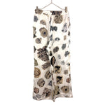 画像をギャラリービューアに読み込む, 【中古】マルニ MARNI シルクカジュアルパンツ フラワープリント 花柄 オフホワイト ブラウン系 i0619a00260
