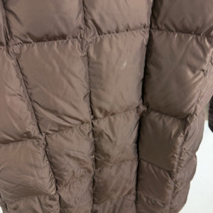 【中古】ザノースフェイス THE NORTH FACE ダウンコート ロング フード ブラウン 茶 h1226wq01713