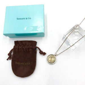 【中古】ティファニー Tiffany & Co. ネックレス コンビ T&C コイン シルバー 925 ゴールド K18 h1022rq007154