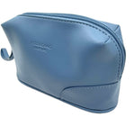 将图片加载到图库查看器，【中古】フェラガモ Ferragamo ノベルティポーチ ストラップ付き シンプル くすみブルー i0731wq0355
