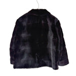 画像をギャラリービューアに読み込む, 【中古】Drawer ドゥロワー ファージャケット ブラック ショート丈 毛皮 i1117s002156
