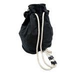 Load image into Gallery viewer, 【中古】シャネル CHANEL ノベルティバッグ プールバッグ 巾着 ロゴ シンプル ブラック ホワイト i0727tq00440
