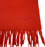 将图片加载到图库查看器，【中古】LANCEL ランセル カシミア ストール マフラー レッド i0410wq0352
