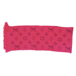 Load image into Gallery viewer, 【中古】ルイヴィトン LOUIS VUITTON マフラー モノグラム エシャルプ ロゴ ウール シルク ピンク h0806aq010290
