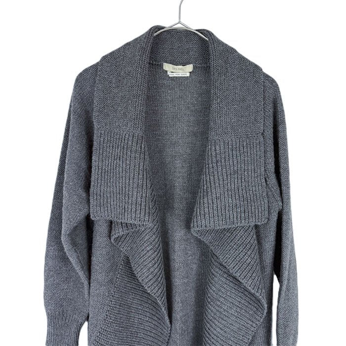 【中古】DES PRES デ・プレ ウール100％ ドレープ カーディガン トゥモローランド i0515n0083