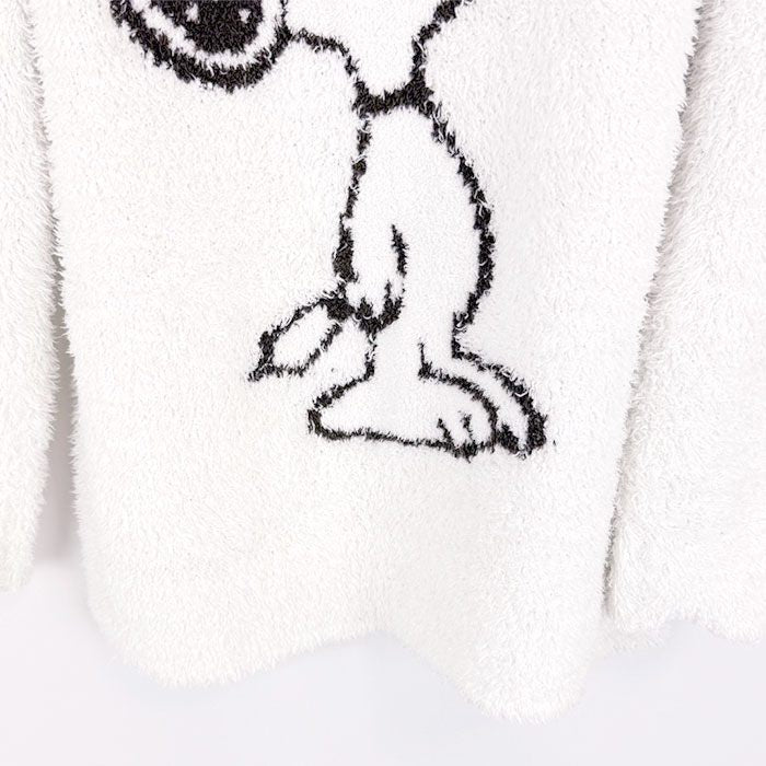 【中古】gelato pique ジェラートピケ PEANUTS スヌーピー ジャガード プルオーバー モコモコ ルームウェア i0619wq004