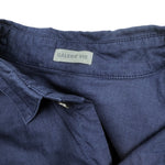 将图片加载到图库查看器，【中古】ギャルリーヴィー GALERIE VIE シャツ 8分袖 コットン 透け感 ネイビー 紺 i0703n0172
