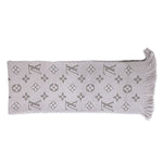 将图片加载到图库查看器，【中古】ルイ・ヴィトン Louis Vuitton マフラー ロゴマニア ライトグレー i0424lq009209
