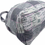 Load image into Gallery viewer, 【中古】ドゥロワー Drawer ノベルティ エコバッグ 折りたたみ グレー ロゴ 総柄 トートバッグ 軽量 i1222h0076
