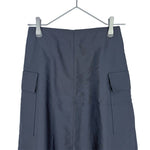Load image into Gallery viewer, 【中古】バーニーズニューヨーク BARNEYS NEW YORK カーゴスカート フレア ナイロン ブラック j0910h0018
