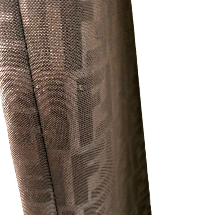【中古】フェンディ FENDI テーパードパンツ ズッカ柄 ストレッチ 光沢 ダークブラウン系 i0717lq007121