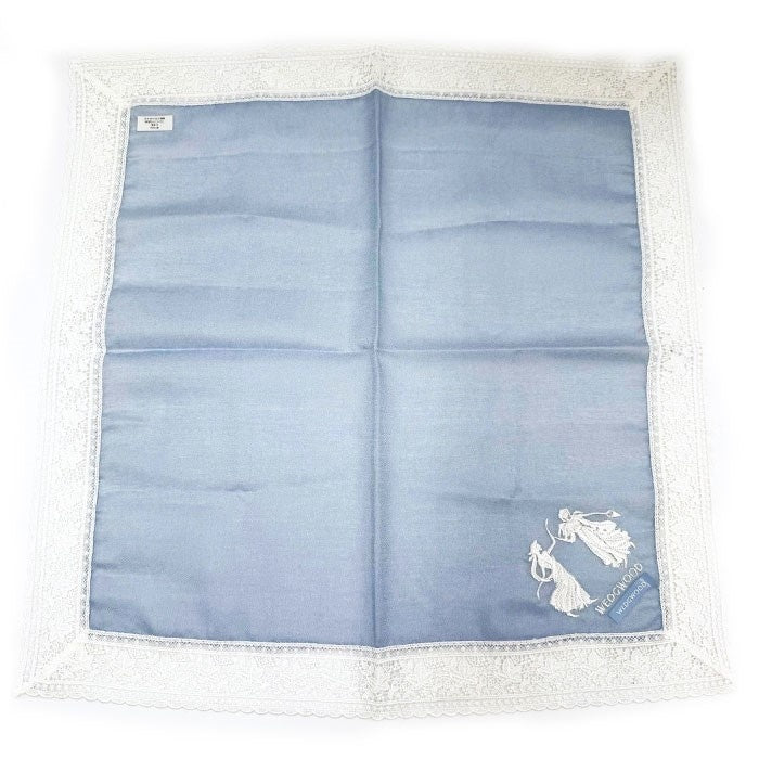 【中古】ハンカチ4点セット サンローラン/ニナリッチ/ウェッジウッド リボン 花柄 レース マルチ i0429wq0450