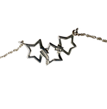 Load image into Gallery viewer, 【中古】TIFFANY&amp;Co. ティファニー トリプルスター ネックレス SV925 シルバー 保存袋付き レディース j0629pq00589

