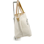 Load image into Gallery viewer, 【中古】ドゥロワー Drawer ノベルティ トートバッグ 生成り キャンバス ロゴプリント 大容量 i1222y00110
