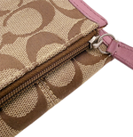 Load image into Gallery viewer, 【中古】コーチ COACH 二つ折り財布 シグネチャー ピンク コンパクト ウォレット i0724lq0160
