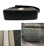 Load image into Gallery viewer, 【中古】COACH コーチ シグネチャー ショルダーバッグ ブラウン ブラック レザー メンズ レディース メッセンジャーバッグ 斜め掛け j0405oq00685
