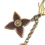 将图片加载到图库查看器，【中古】ルイヴィトン LOUIS VUITTON キーリング チャーム キーホルダー 半透明 可愛い レッド パープル ゴールド i0522lq03671
