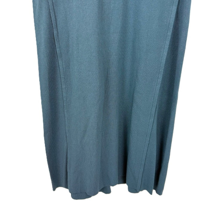 【中古】セオリーリュクス Theory luxe ニットワンピース 半袖 モックネック ブルーグリーン i0807n01810