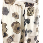 画像をギャラリービューアに読み込む, 【中古】マルニ MARNI シルクカジュアルパンツ フラワープリント 花柄 オフホワイト ブラウン系 i0619a00260
