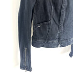 Load image into Gallery viewer, 【中古】ジースターロゥ G-STAR RAW デニムブルゾン 切り替え ストレッチ おしゃれ ブラック系 h0305m013
