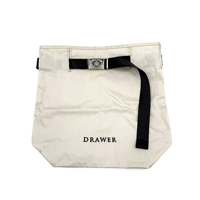 【中古】ドゥロワー Drawer ノベルティ ワンショルダーバッグ ベルト ライトベージュ ブラック i0811y0036