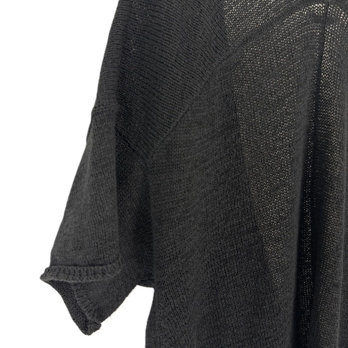 【中古】イエナ IENA カーディガン 半袖 羽織り ボタンレス ボレロ ブラック 黒 i0807n0153